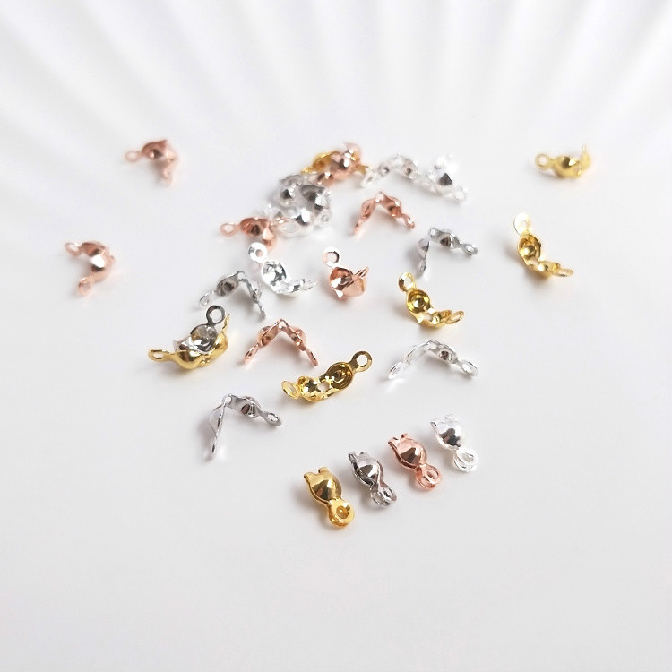 Bộ 10 khóa lỗ mạ vàng/bạc 18K hình vỏ sò