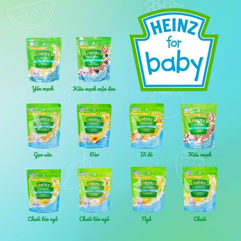 6Bột ăn dặm Heinz Nga 200g