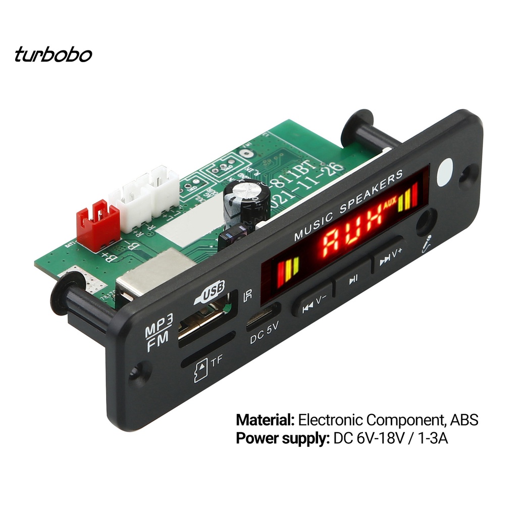 Bảng mạch giải mã Bluetooth 5.0 đa năng nhỏ gọn đơn giản cho xe hơi