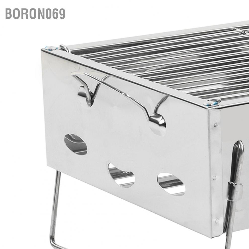 Bộ Vỉ Nướng BBQ Ngoài Trời Bằng Thép Không Gỉ Có Thể Gấp Gọn Tiện Dụng