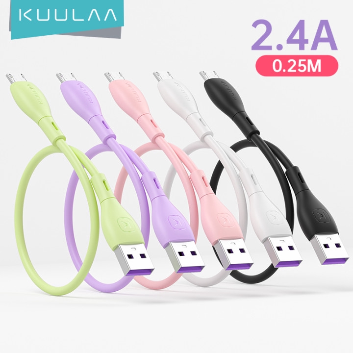 Cáp Sạc KUULAA Cho Xiaomi Redmi 7 Micro Usb Tốc Độ Nhanh Chiều Dài 30cm