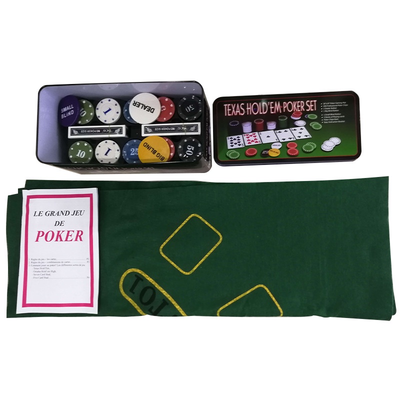 Bộ Chip, Phỉnh Poker Nhựa Có Số 200 Chip Texas Hold'em Poker