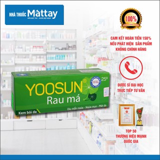 Yoosun Rau Má - Tuýp 25g - Dịu Mẩn Ngứa, Mát Da.