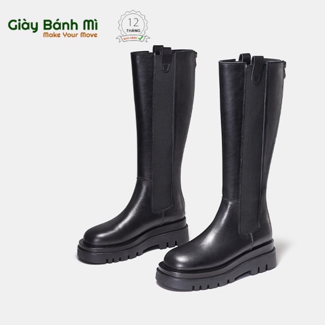 Giày Bốt Nữ Đùi Ống Cao Dưới Đầu Gối Độn Đế Cao 4-5cm Hàng loại 1 Fullbox G1644 - Shop Giày Bánh Mìau