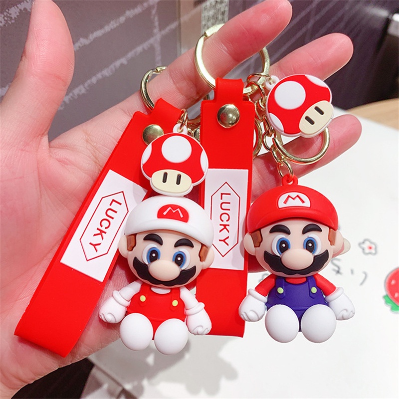 Móc khóa hình nhân vật game Mario dễ thương