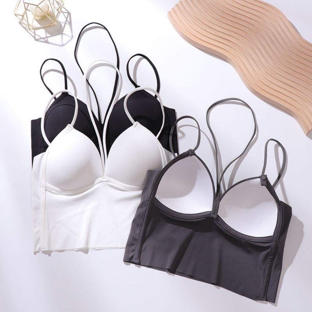 Áo bra nữ 2 dây đệm mút mỏng, áo lót chất su mặc cực mát phong cách đẹp và gợi cảm DOPICO B2146
