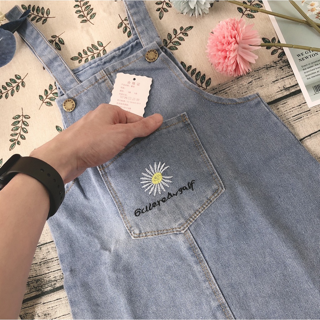 Yếm Thời Trang Hàn Quốc Dành Cho Bé Gái Mẫu Hot 2022 - Họa Tiết Thêu Xinh Cute (048)