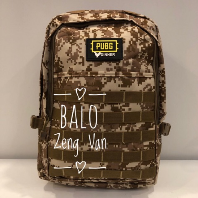 Balo phượt chiến thuật nguỵ trang rằn ri PUBG