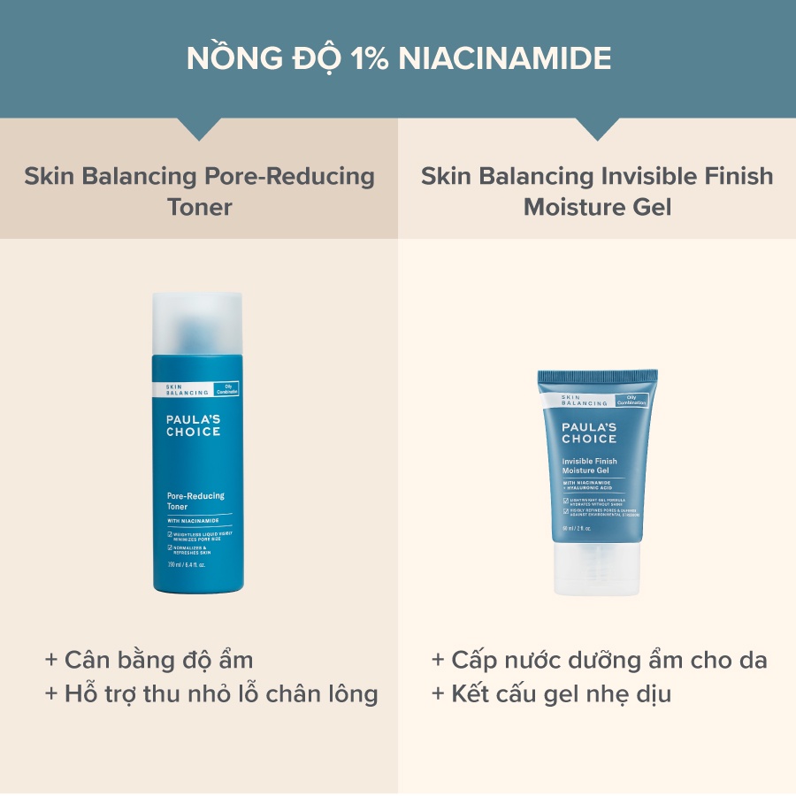 [PAULA'S CHOICE] Gel Dưỡng Ẩm Da Dầu Và Thu Nhỏ Lỗ Chân Lông Skin Balancing Invisible Finish Moisture Gel 60ml (Mã 3400)