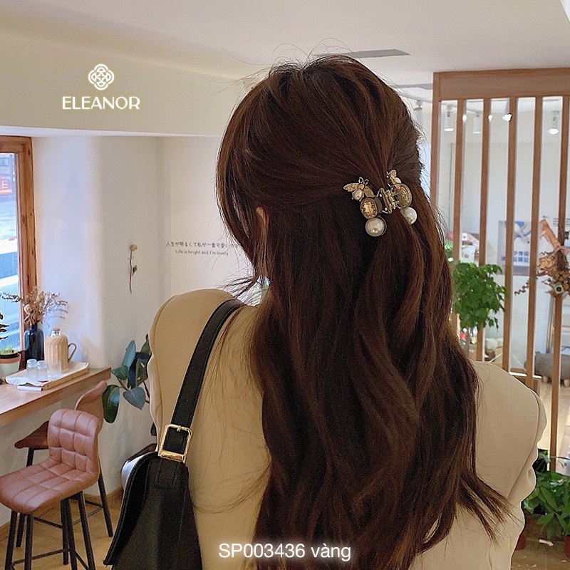 Kẹp tóc càng cua Eleanor Accessories hình con ong ngọc trai nhân tạo phụ kiện tóc kẹp tóc 3436