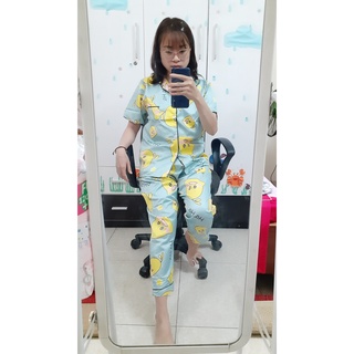 (Ngẫu nhiên) Pizama áo cộc quần dài (40~60kg)