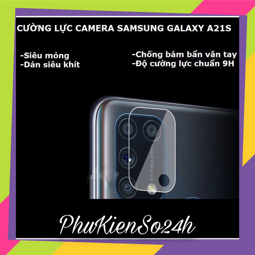 Cường lực camera dành cho Samsung Galaxy A21s siêu mỏng, siêu bền