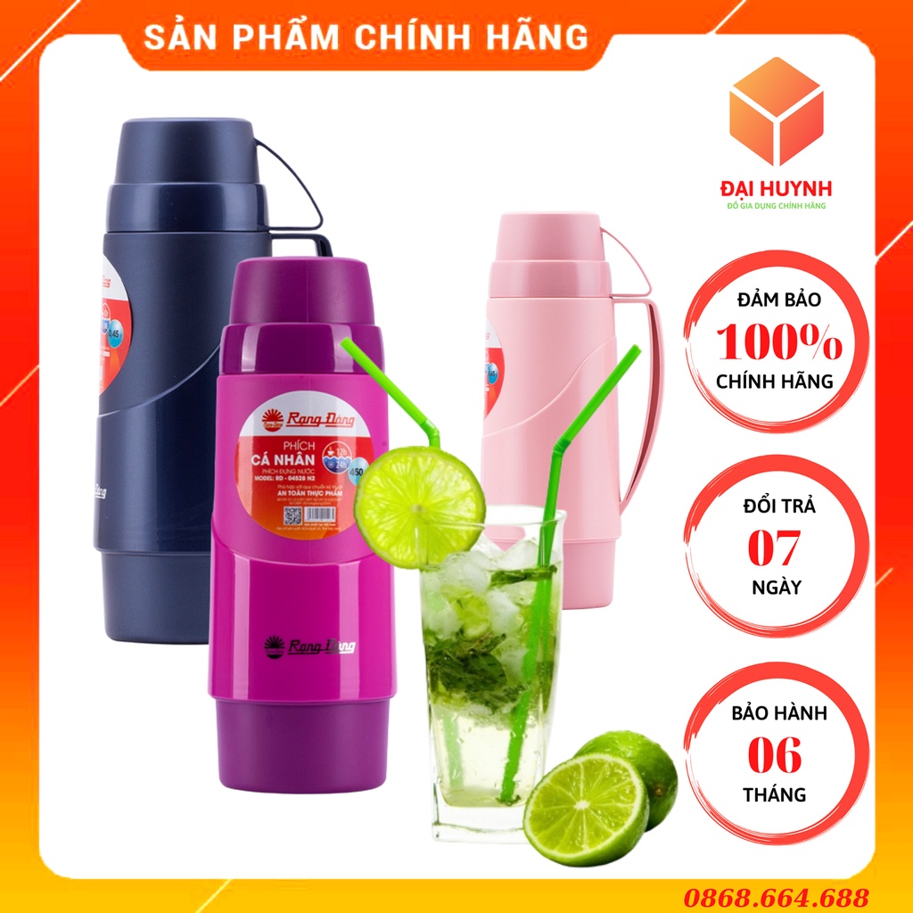 Phích Nước Cá Nhân, Bình Giữ Nhiệt, Pha Trà, Cafe Cao Cấp 450ml RD 04528 N1 Rạng Đông