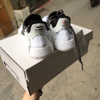 ( Ảnh thật ) Sneaker Human Race trắng chữ đen