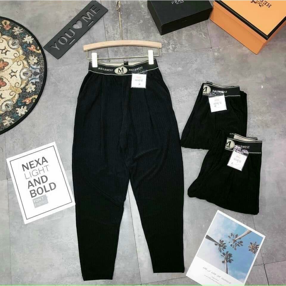 Quần Legging bigsize cạp M thun tăm (60-90Kg)