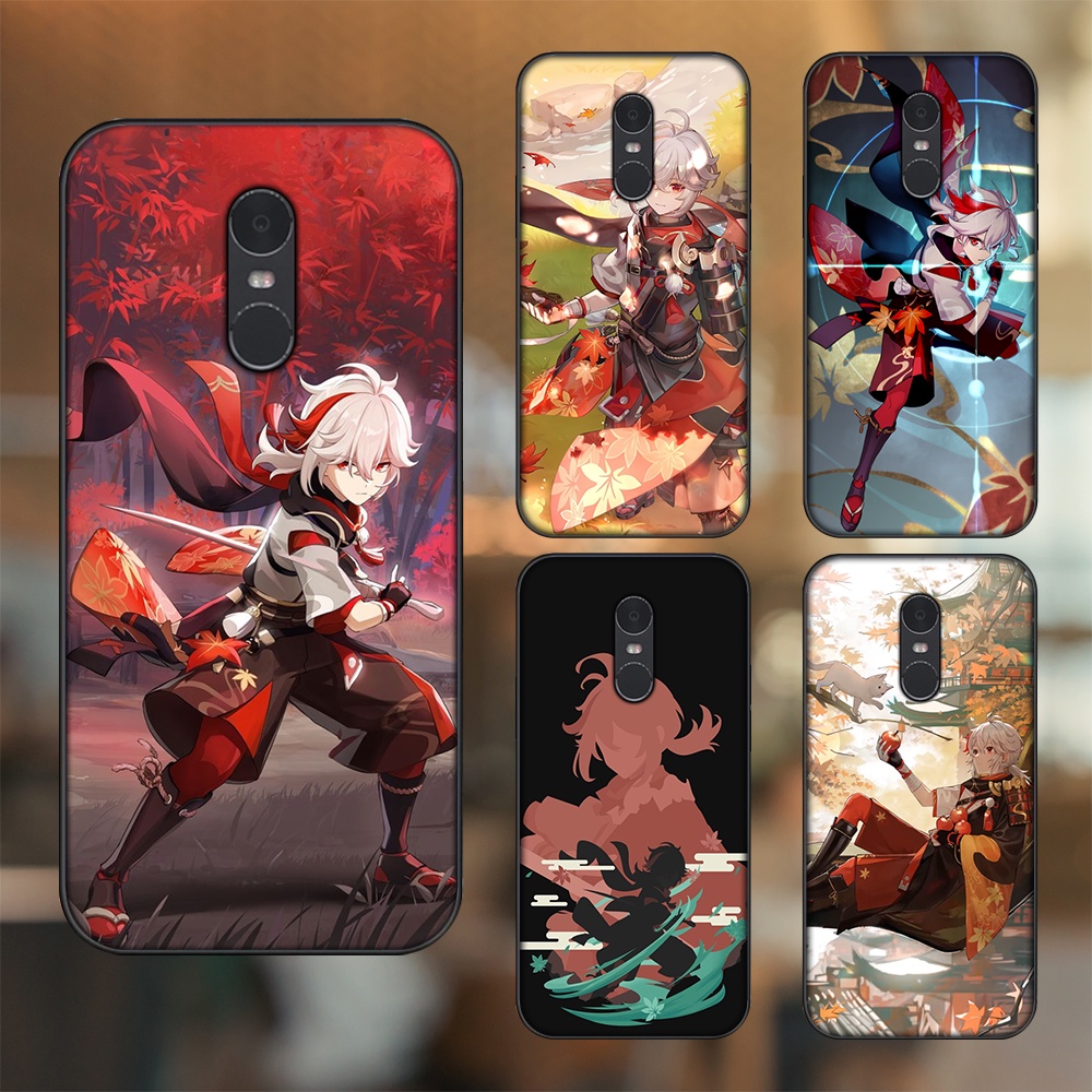 Ốp lưng Xiaomi Redmi Note 4, Note 4x viền đen in hình Kazuha Genshin Impact