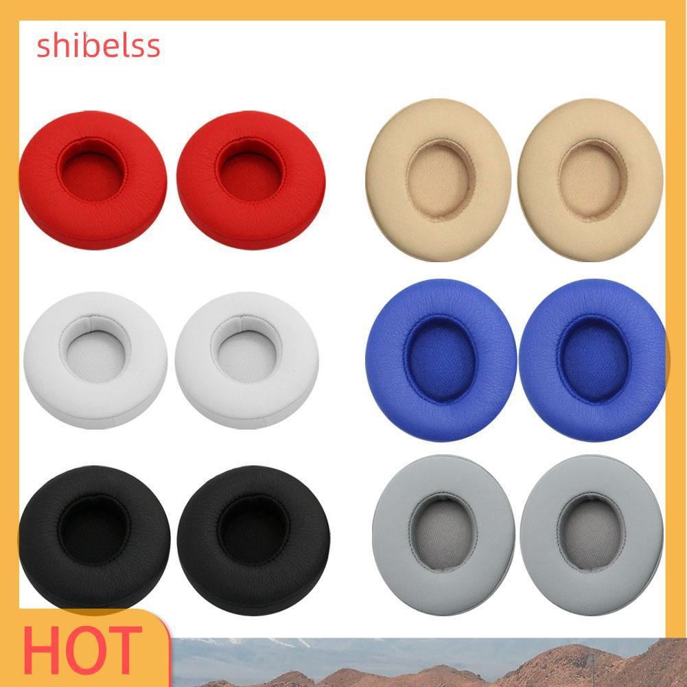 （ʚshibelss）1 Pair Replacement Earpads for Beats Solo 2.0 Solo3.0 Wireless Headphones