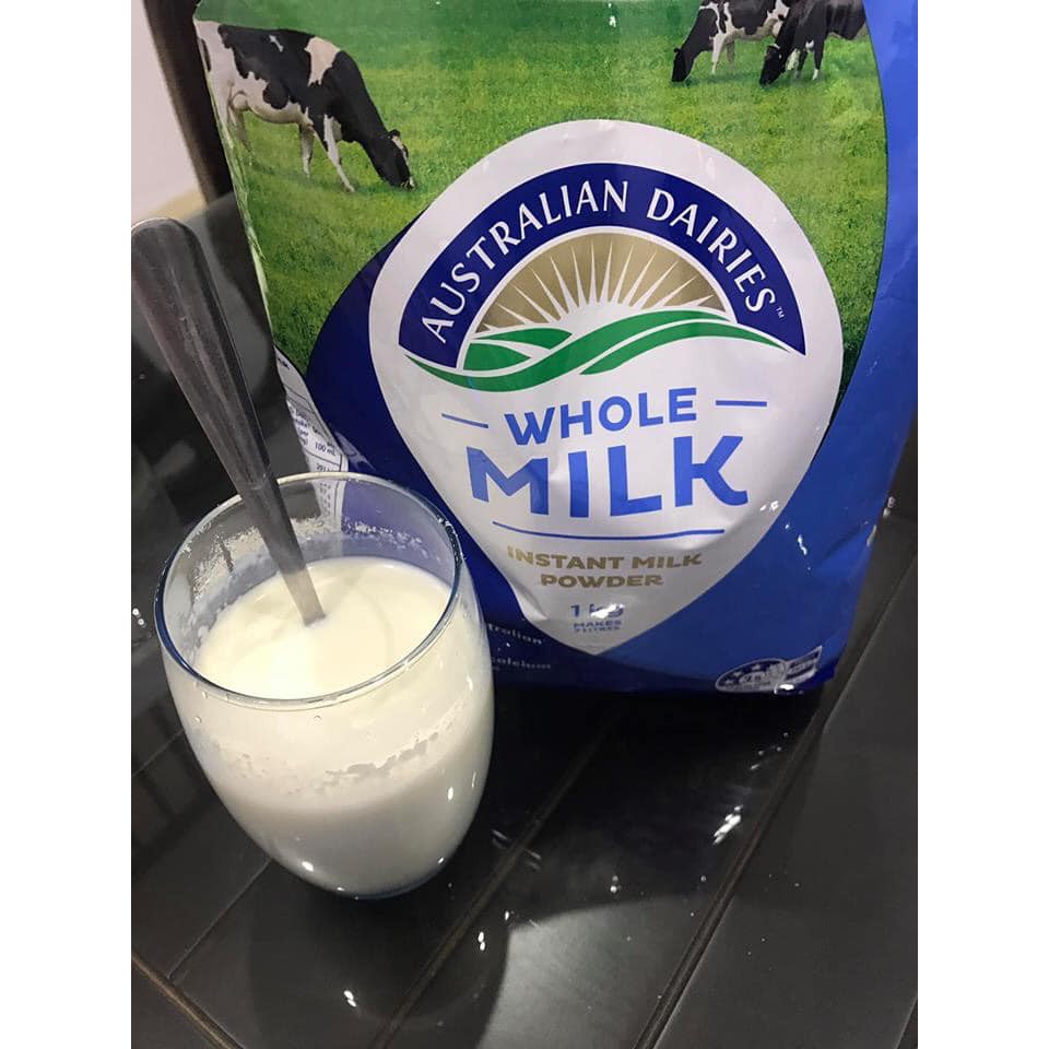  Sữa bôt nguyên kem Australian Dairies Whole Milk gói 1kg date 2022 ANVISHOP