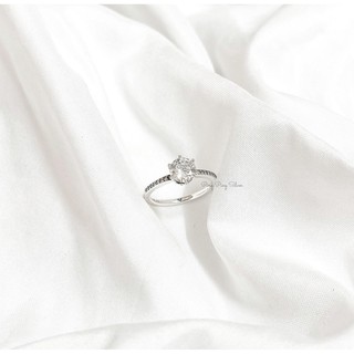 Nhẫn Đá Cao Sparkling Crown Solitaire Ring