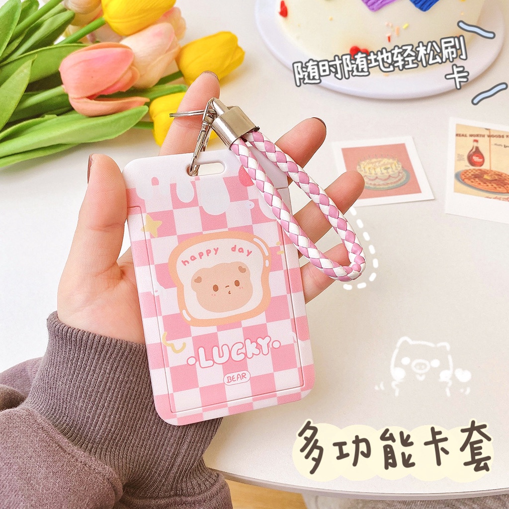 Ví Đựng Thẻ / Xe Buýt Họa Tiết Hoạt Hình Sáng Tạo