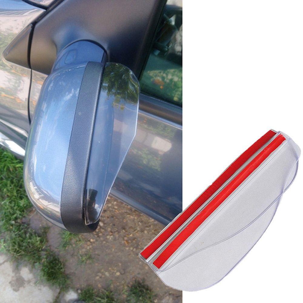 Set 2 Miếng Dán Bảo Vệ Kính Chiếu Hậu Xe Hơi Bằng PVC Trong Suốt