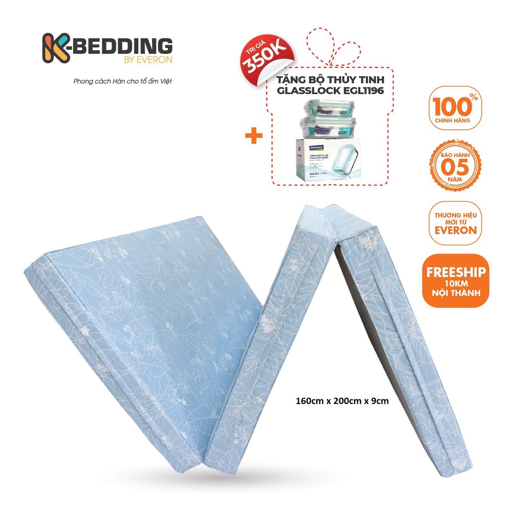 Nệm Gấp PE (Bông Ép) K-Bedding MTP 1m6 (Giao màu ngẫu nhiên)