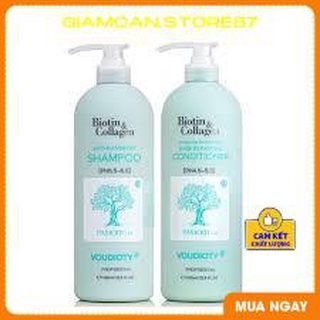Dầu gội xả biotin collagen xanh dương 1000ml chính hãng