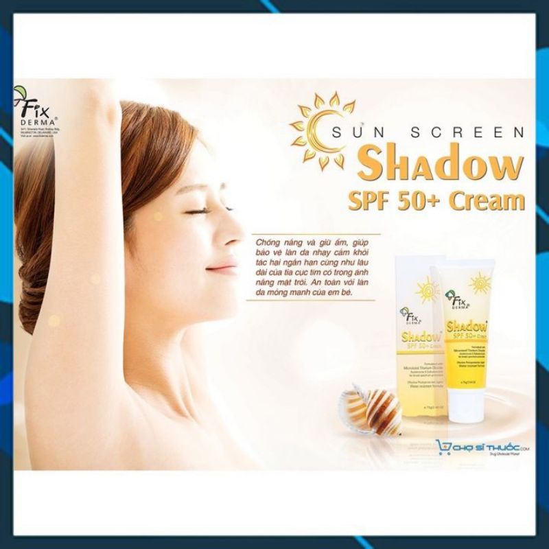 [CHÍNH HÃNG] Kem chống nắng Fixderma Shadow SPF50+ Cream / SPF30+ Gel 75