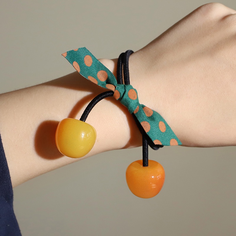 Dây Buộc Tóc, Cột Tóc Hình Trái Cherry Xinh Xắn Dành Cho Bạn Nữ XIC9