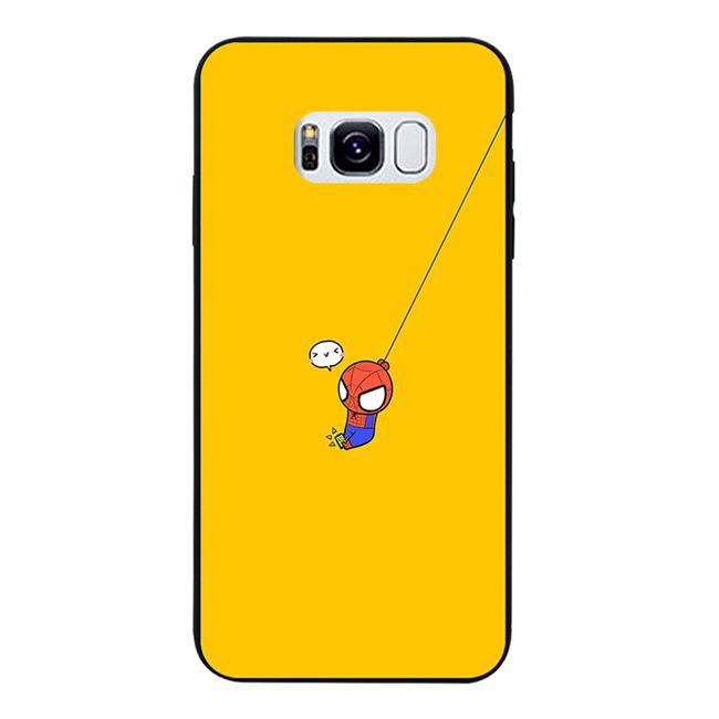 Samsung A3 A5 A7 S3 S4 S5 S6 S7 S8 S9 S10 e Edge Plus 2017 Expression Spiderman Soft Silicon Black TPU Case