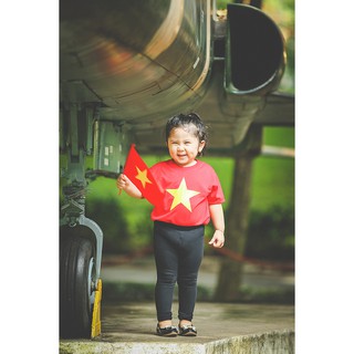 Bộ 100 Áo cờ đỏ sao vàng size tự chọn