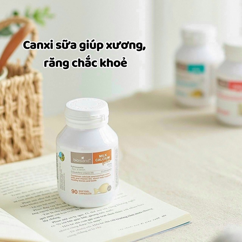 Vitamin DHA, Canxi, Lysine Bio Island cho bà bầu và em bé