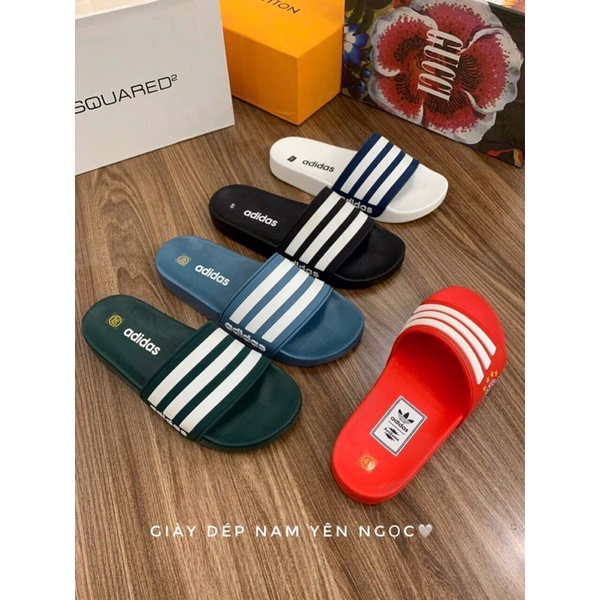 -Dép quai ngang_dép adidas cao cấp đế 2 phân Full box