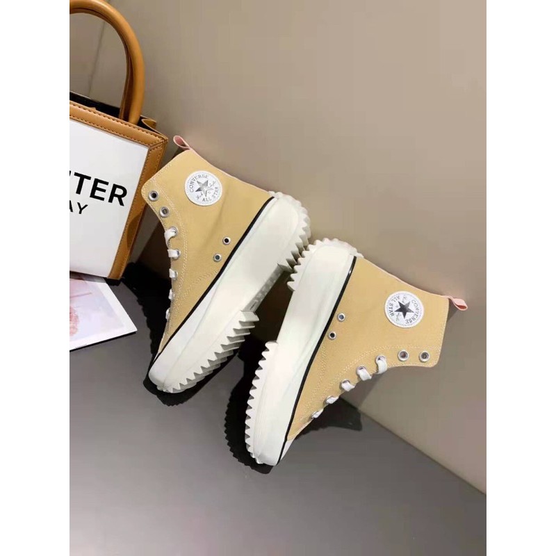 Giày thể thao Sneaker CONVERSE mẫu mới da thật cao cấp, đế cao 5cm, phối đồ cực chất.