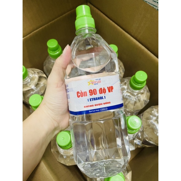 Cồn 70 độ , 90 độ Vĩnh Phúc chai 1000ml có vòi và không vòi