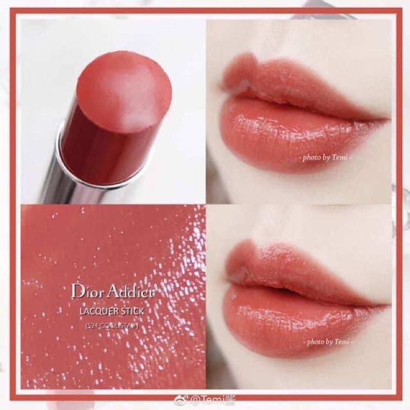 Son Dior Addict Lacquer 524 Coolista siêu xinh