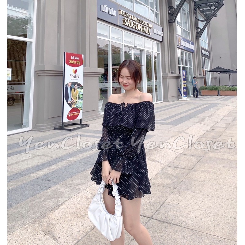 jumpsuit trễ vai