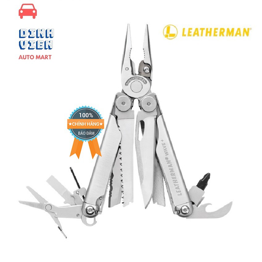 [ CAO CẤP] Leatherman Kềm đa năng Wave Plus 18Tools sản xuất tại Mỹ tích hợp 18 công năng khi sử dụng.