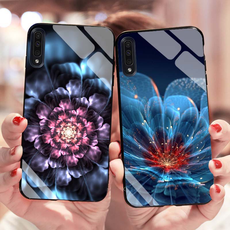 Ốp Samsung A30s, A50, A50s, A70, A7 2018 Lưng Kính Cường Lực Mới Nhất