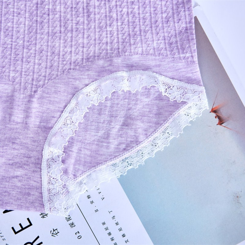 Quần lót nữ eo cao liền mạch màu cotton, thoáng khí quần short nữ cao co giãn 4 chiều (màu sắc ngẫu nhiên)