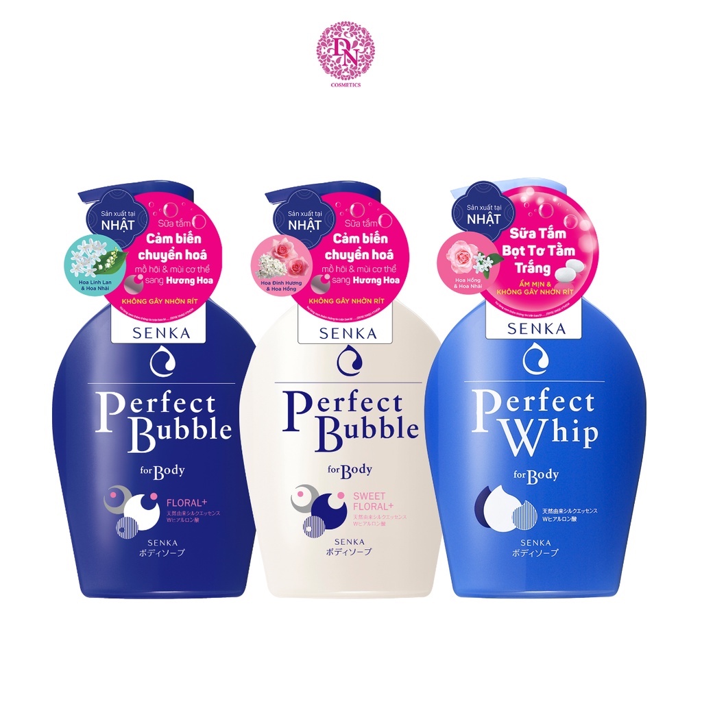 Sữa tắm dưỡng ẩm Senka Perfect/ Bubble Whip for Body 500ml