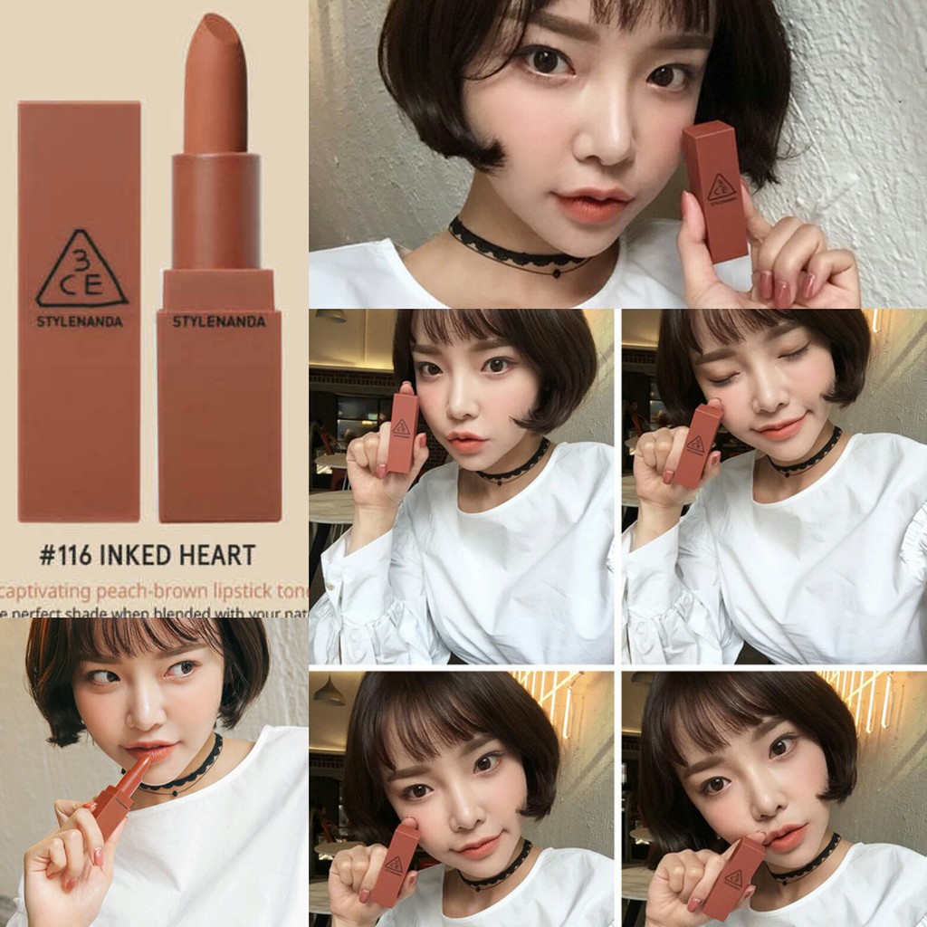 Set son lì 3CE Mood Recipe Lip Color Mini Kit