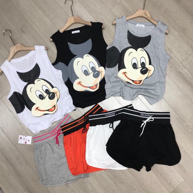 Set quần thể thao áo mickey