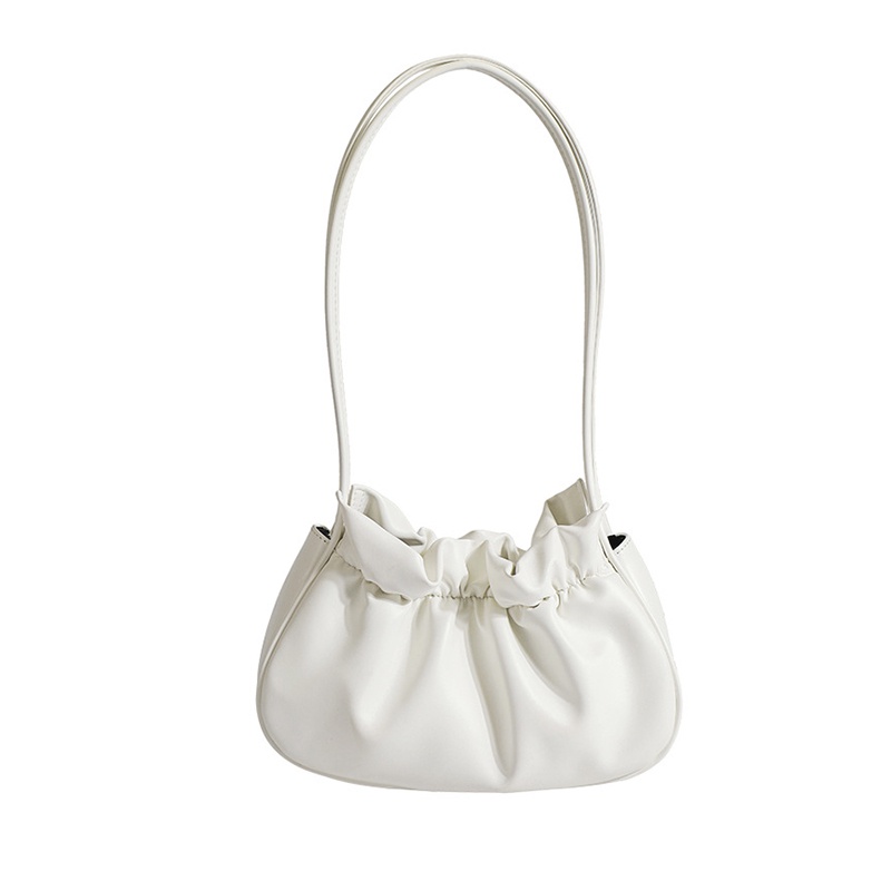 Túi Đeo Vai Hình Bánh Bao Màu Trơn Thời Trang Cho Nữ