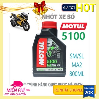 Motul 5100 ESTER 10W30 MA2 SN (Cho xe máy, mô tô, xe ga, dầu nhớt động cơ)