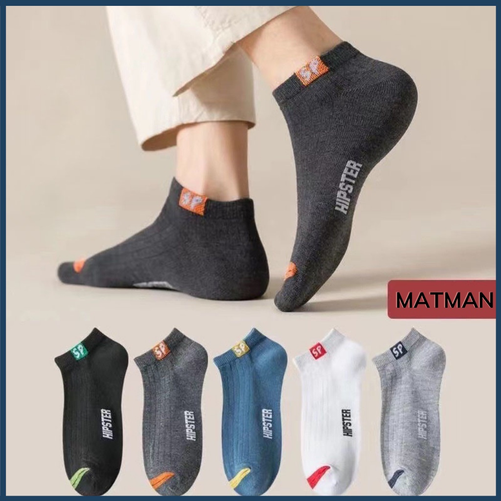 Vớ cổ ngắn, vớ nam nữ chất liệu vải hàn quốc SP nhiều màu