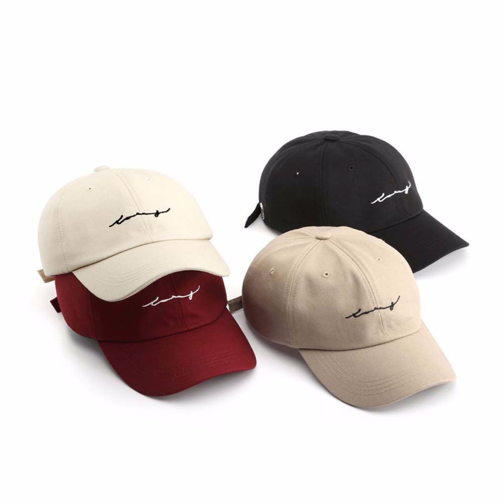 MKEB Mũ Lưỡi Trai Cotton Thêu Chữ Đơn Giản Thời Trang Mùa Hè Năng Động Cho Nam Và Nữ