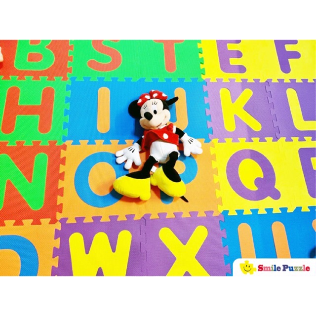 THẢM XỐP CHO BÉ- KHÔNG MÙI-26 miếng chữ cái tiếng anh (1,2mx1,8m) SMILE PUZZLE- TIÊU CHUÂN CHÂU ÂU