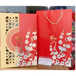 HỘP ĐỰNG QUÀ TẾT 31x 20x10cm(SET 5 HỘP BAO GỒM TÚI).