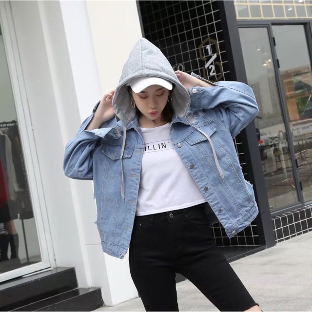 ÁO KHOÁC JEAN NÓN NỈ HOT [hình thật]